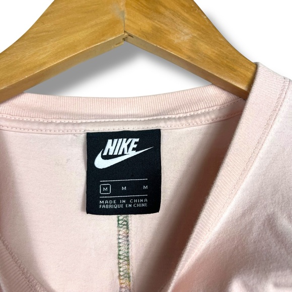 Nike Sportswear Earth Day Pink Tank Gummy Logo 100% Cotton Medium Boxy Baggy - Picture 6 of 10